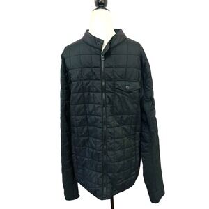 Zara‎ Man Quilted Jacket Lightweight Full Zip Padded Coat Black XL